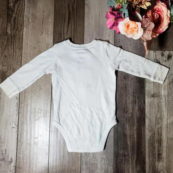 Disney and Jumping Beans Size 18m Mickey Mouse Long Sleeve Knit Bodysuit EUC - Picture 3 of 12